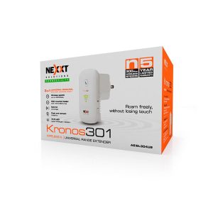 NEXXT EXTENSOR UNIVERSAL KRONOS 301 INALAMBRICO ACCES POINT 3 EN 1  DE ENCHUFE -N 300MBPS